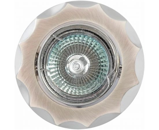 Встраиваемый светильник De Fran MR16 сатин-серебро+хром, FT 152AK SCH 