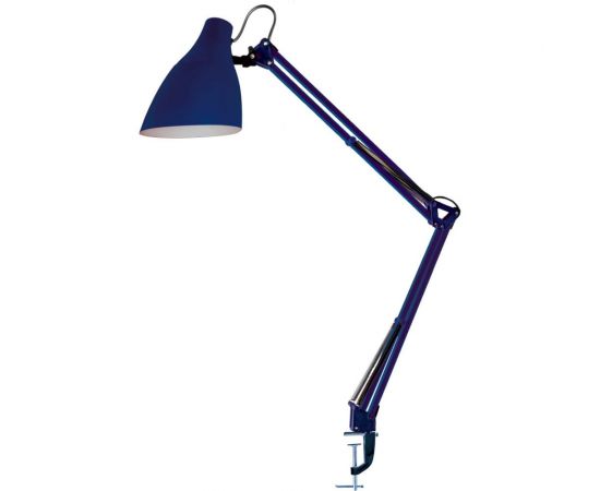 Настольный светильник Camelion KD-335 C23 темно-синий, с металлической струбциной, 230V, 40W, E27 13877 