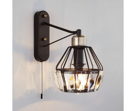 Настенный светильник Eurosvet 70075 1 черный 00000083336 