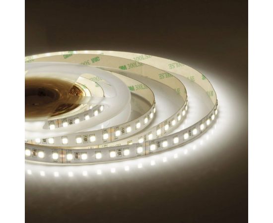 Светодиодная лента Apeyron 24В, 10Вт/м, smd3528, 120д/м, IP20, 900Лм/м, подложка 8мм, 5м, дневной белый 00-331 