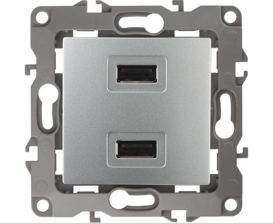 Зарядное устройство USB ЭРА 12-4110-03 230В/5В-2100мА, IP20, алюминий Б0027493 