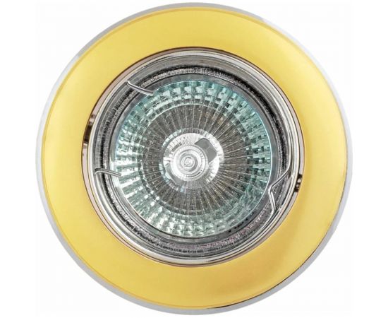 Встраиваемый светильник De Fran MR16 перламутровый золото+хром, FT 128 PG 