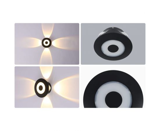 Садово-парковый светильник Apeyron светодиод, декоративный, настенный, 5Вт, 380Лм, 3000К, IP54, черный 31-07 – изображение 12