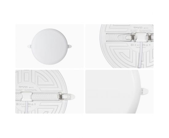 Светодиодная встраиваемая безрамочная панель Apeyron flp, 32вт=24вт+8вт, 2720лм, 6500к, ip20, ф225x21мм, круг, 3 режима, регулировка ф55-205мм/ 06-111 – изображение 13