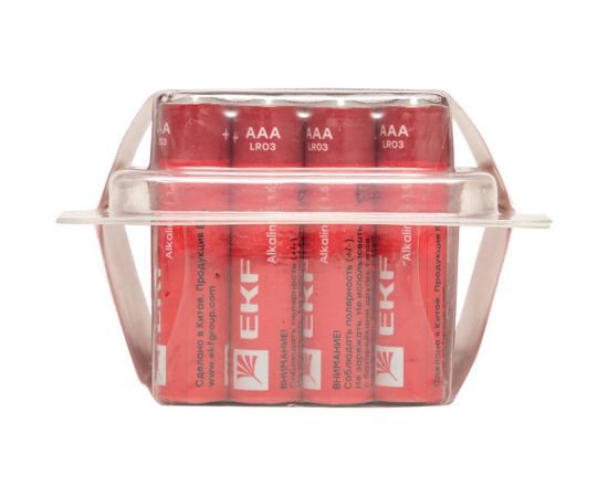 Алкалиновая батарейка EKF типа ААА(LR03) пластиковый бокс 24шт. LR03-BOX24 – изображение 2