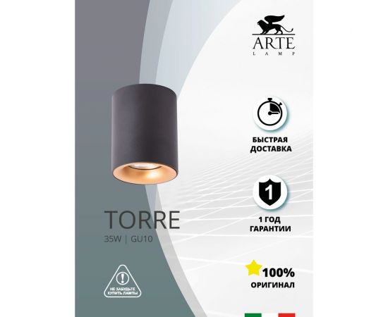 Потолочный светильник Arte Lamp A1532PL-1BK – изображение 2