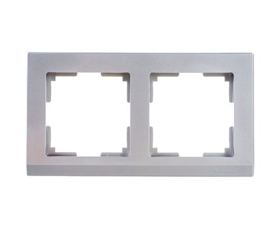 Рамка на 2 поста WERKEL W0021806 Stark серебряный a050924 – изображение 2
