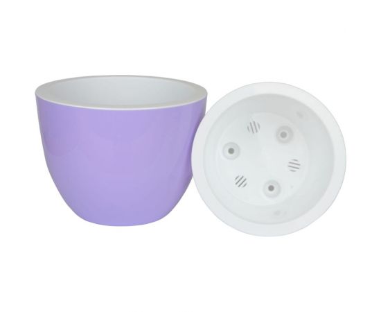 Пластиковый горшок с вкладкой liveingreen Орион лаванда, диам. 17.5,см, высота 13 см, 2.3 л ОР17-21 – изображение 2