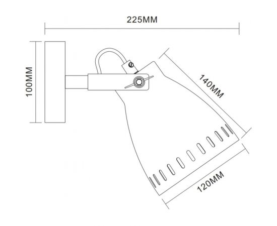 Настенный светильник Camelion WML-428-1 С02 чёрный, New York, 1хE27, 40Вт, 230В, металл 13057 – изображение 2