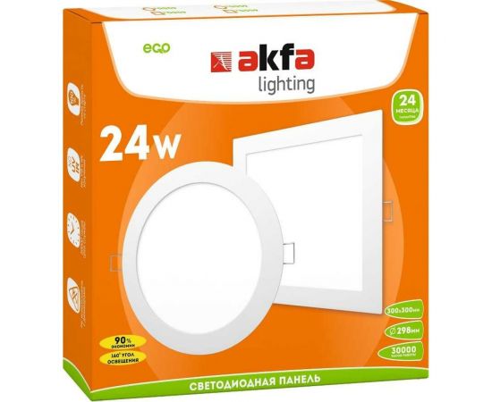Светодиодная осветительная панель Akfa Lighting LED AK-LPR- 24W 4000K FLLPR00000024 – изображение 2