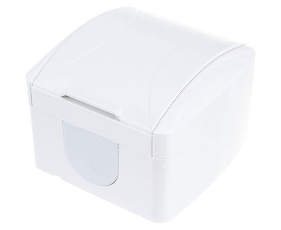 Розетка TDM 2П+3 открытой установки IP54 16А с крышкой белая "Селигер" SQ1818-0013 – изображение 2