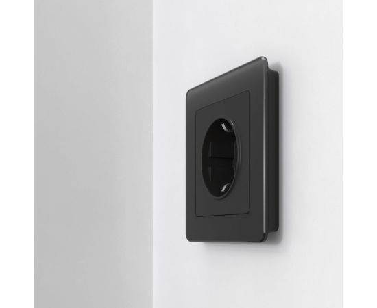 Рамка на 1 пост WERKEL W0012708 Acrylic черный a059316 – изображение 2