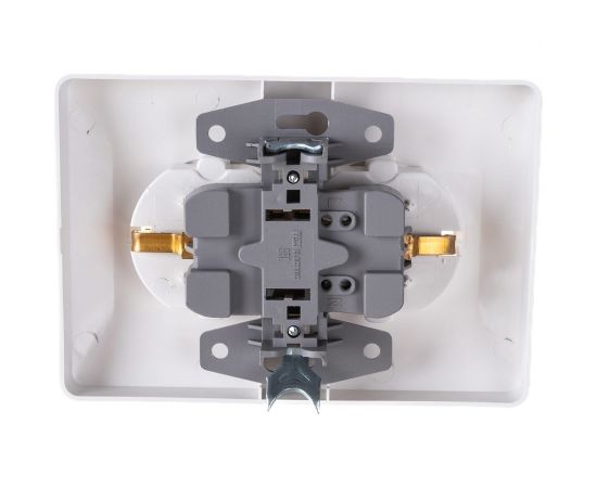 Двойная розетка TDM 2П+З 16А 250В белая Ильмень SQ1823-0012 – изображение 3