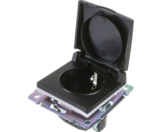 Розетка WERKEL влагозащита, с заземлением, с защитной крышкой и шторками W1171208 a051610 – изображение 3