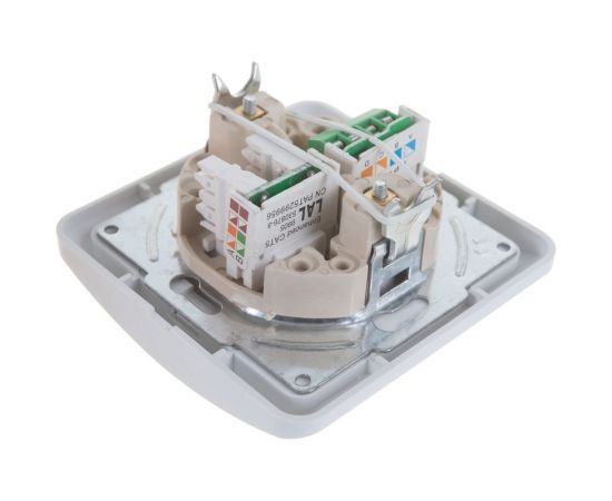 Комбинированная розетка UNIVersal Валери компьютерная+TF белая В0135 – изображение 3