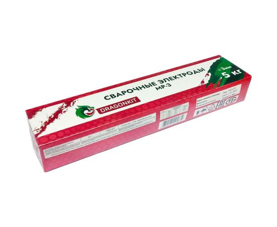 Электроды МР-3 3 мм, 5 кг DRAGONKIT 00-00002756 – изображение 3