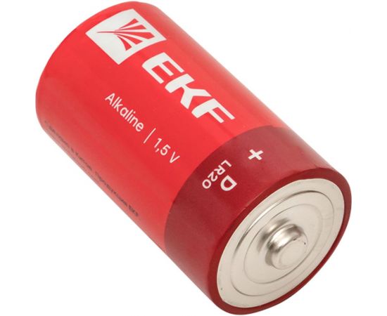 Алкалиновая батарейка EKF типа D(LR20) блистер 2шт. LR20-BL2 – изображение 3