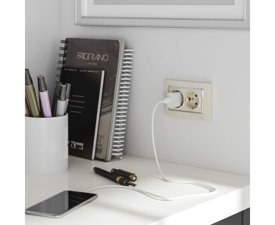 Двойная розетка WERKEL W1172003 с заземлением, слоновая кость a051465 – изображение 3