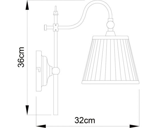 Бра Arte Lamp SEVILLE A1509AP-1PB – изображение 4