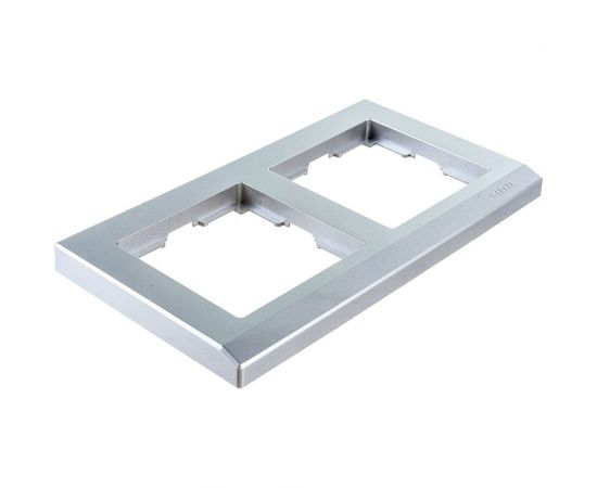 Рамка на 2 поста WERKEL W0021806 Stark серебряный a050924 – изображение 4