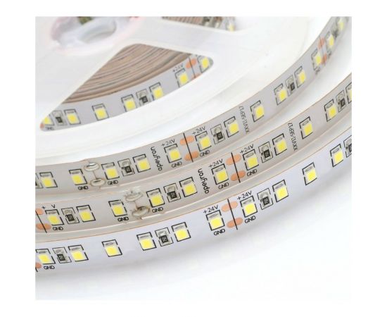 Светодиодная лента Apeyron 24В, 10Вт/м, smd3528, 120д/м, IP20, 900Лм/м, подложка 8мм, 5м, дневной белый 00-331 – изображение 4