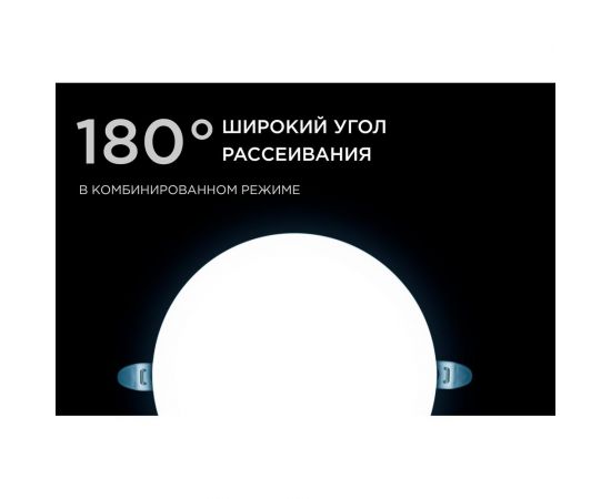 Светодиодная встраиваемая безрамочная панель Apeyron flp, 24вт=18вт+6вт, 2040лм, 6500к, ip20, ф170x21мм, круг, 3 режима, регулировка ф55-155мм/ 06-109 – изображение 5