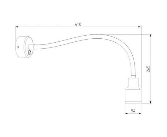 Настенный светодиодный светильник Elektrostandard Molly черный a043982 – изображение 5