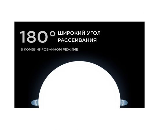 Светодиодная встраиваемая безрамочная панель Apeyron flp, 32вт=24вт+8вт, 2720лм, 6500к, ip20, ф225x21мм, круг, 3 режима, регулировка ф55-205мм/ 06-111 – изображение 5