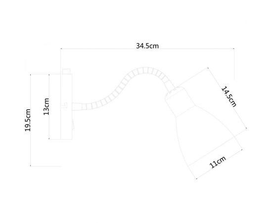 Настенный светильник Arte Lamp A1408AP-1AB – изображение 6