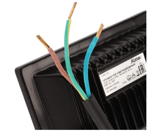 Светодиодный прожектор RITTER серия PROFI 230В 30 Вт 6500К 3000Лм IP65 черный 53407 9 – изображение 8