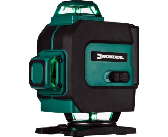 Лазерный уровень Rokodil Ray Max 4D, лазерный нивелир, 360 градусов, 16 линий, зеленый луч 1047199 