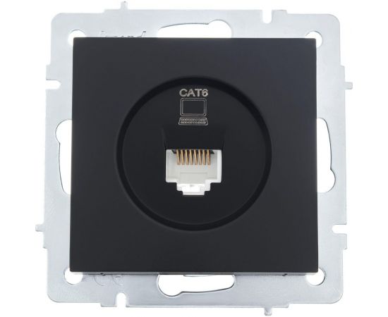 Компьютерная розетка Lezard VESNA чёрный бархат 140 742-4288-140 