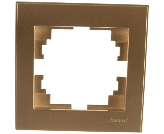 Горизонтальная рамка LEZARD RAIN с вст. цв. бронза матовый 703-3131-146 