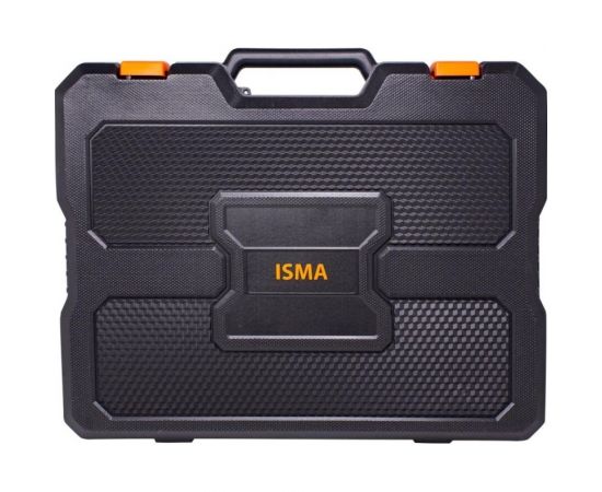 Набор инструментов ISMA 1/4"", 6-гр., 5-13 мм, шарнирно-губцевый, биты, молоток, рулетка, уровень, клеевой пистолет, расходник, 1372 предмета ISMA-513722(50791) – изображение 11