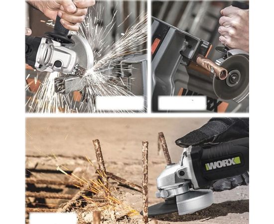 Угловая шлифмашина WORX Professional 760 Вт, 115/125 мм WU744 – изображение 12