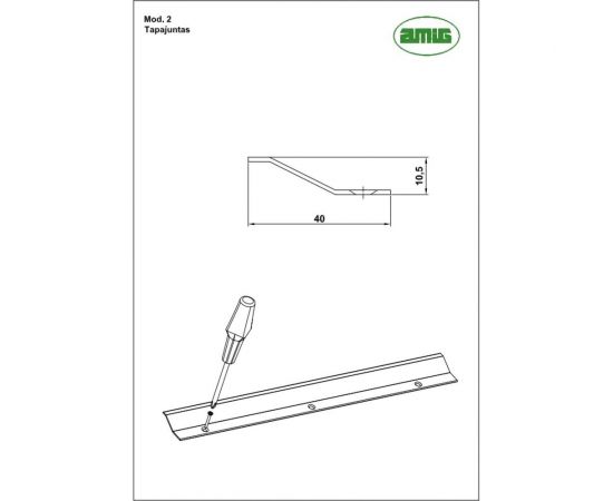 Соединительная планка для линолеума Amig темное дерево 2-820 MO – изображение 2