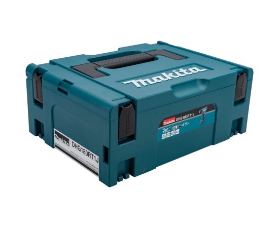 Аккумуляторный тепловой пистолет (фен) Makita LXT 18В, 550 град, кейс MakPac,насадки, 5.0 Ач х 1, з/у DHG180RT1J – изображение 2