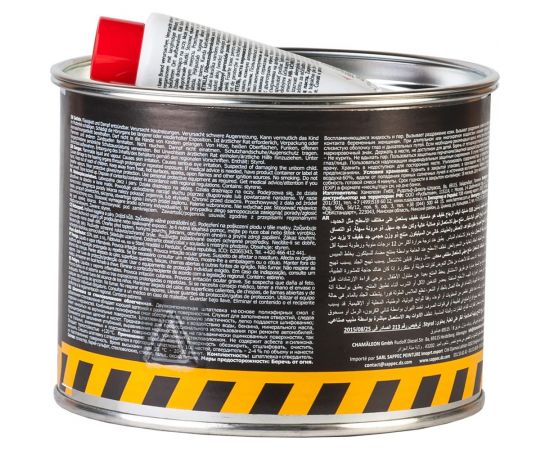 Легкая шпатлевка со стекловолокном CHAMAELEON Black Line вкл.отвердитель 500мл 15334 – изображение 3