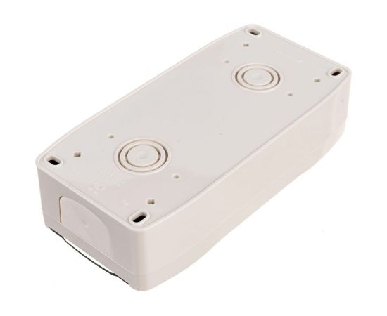 Вертикальный 2-х клавишный выключатель и розетка с крышкой Lezard NATA с заземлением, крем 710-0300-173 – изображение 2