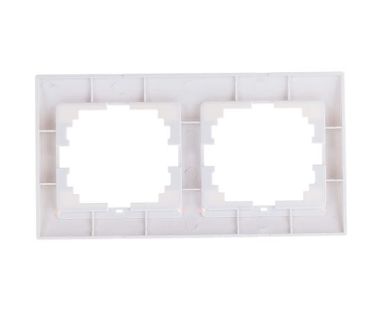 Рамка Lezard DERIY х2 гориз. белый 702-0200-147 – изображение 2