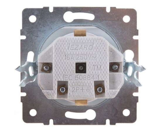 Розетка LEZARD KARINA с защитой от детей керамика жемчужно-белый перламутр 707-3088-124 – изображение 3