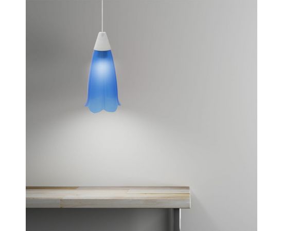 Декоративный светильник Apeyron, подвесной, Брауэр, пластик, 1хЕ27 15Вт, 220В, синий, шнур белый / 16-21 – изображение 3