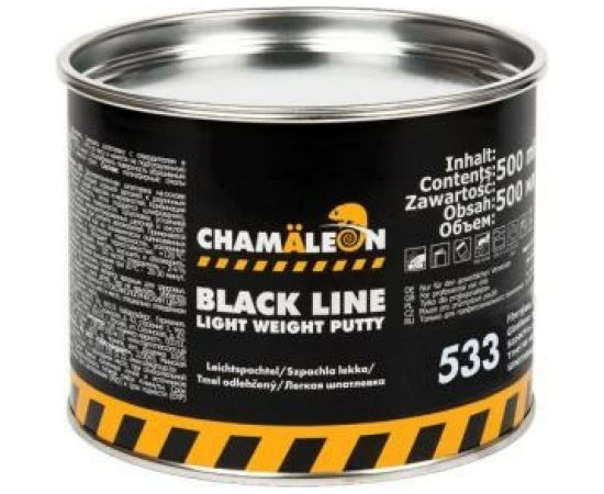 Легкая шпатлевка со стекловолокном CHAMAELEON Black Line вкл.отвердитель 500мл 15334 – изображение 2