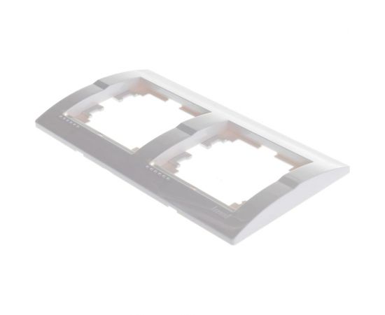 Рамка Lezard DERIY х2 гориз. белый 702-0200-147 – изображение 3
