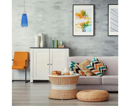 Декоративный светильник Apeyron, подвесной, Брауэр, пластик, 1хЕ27 15Вт, 220В, синий, шнур белый / 16-21 – изображение 4