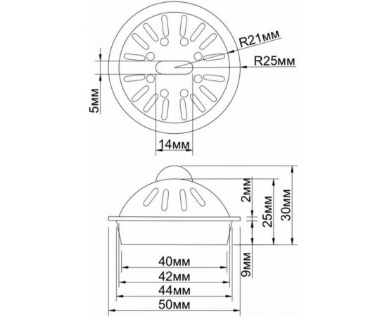 Ситечко-пробка для ванн, раковин Профитт диаметром 40 мм, белый 1649137 – изображение 4