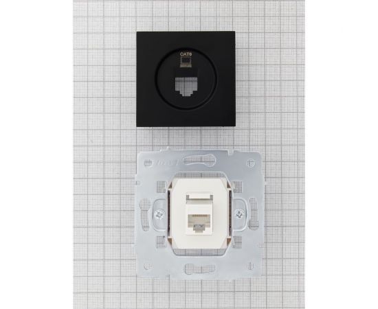 Компьютерная розетка Lezard VESNA чёрный бархат 140 742-4288-140 – изображение 5