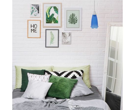 Декоративный светильник Apeyron, подвесной, Брауэр, пластик, 1хЕ27 15Вт, 220В, синий, шнур белый / 16-21 – изображение 5