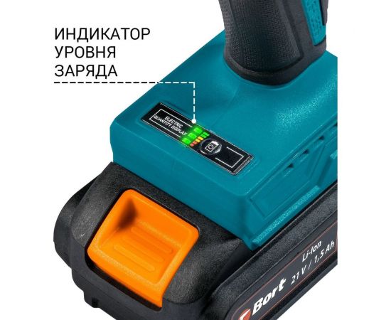 Аккумуляторная дрель-шуруповерт BORT BAB-21-BLK 93413526 – изображение 5