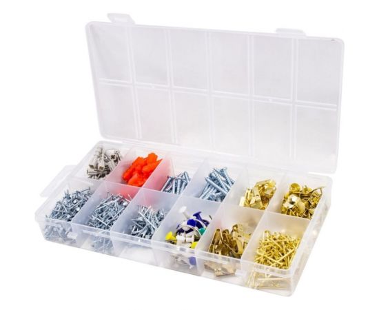 Набор инструментов ISMA 1/4"", 6-гр., 5-13 мм, шарнирно-губцевый, биты, молоток, рулетка, уровень, клеевой пистолет, расходник, 1372 предмета ISMA-513722(50791) – изображение 6